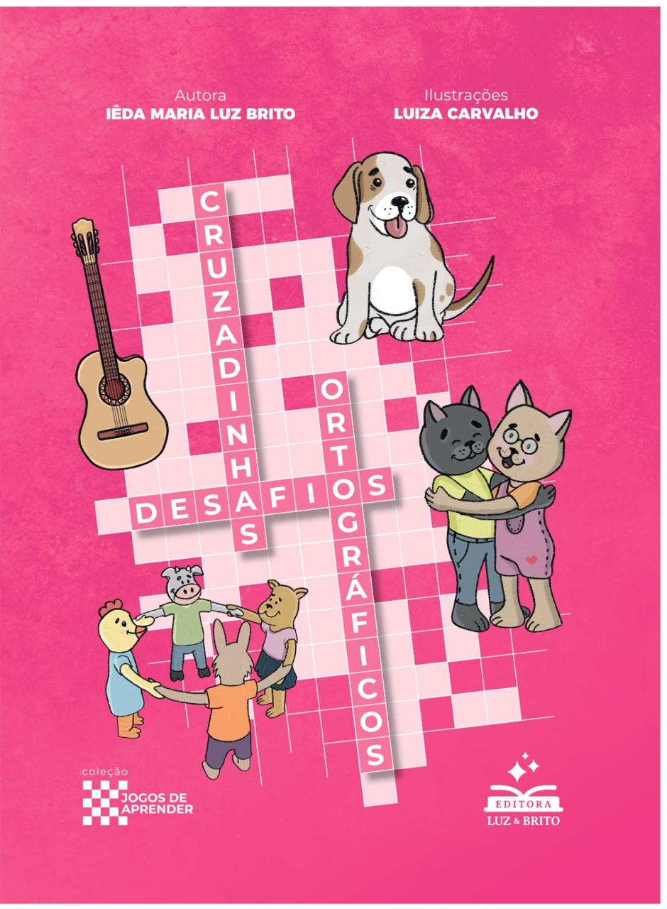 495f50be93515e60aaefbb2bf6d6a402.jpeg Cruzadinhas: Desafios Ortográficos - Livro 1 - Rosa - Imagem 1